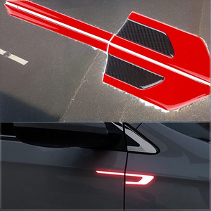 2PCS Self-adhesive PVC Night Visibility Anti-Collision Strip Safety Warning Protector Guard <b>Decals</b> <b>Car</b> Side Door Sticker - Product Image 2