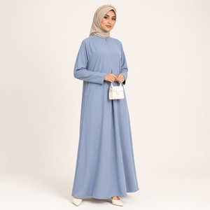 เดรสยาวแบบเรียบง่ายสำหรับผู้หญิง ไซส์ M XL XXL เหมาะสำหรับชาวมุสลิม สวมใส่ได้ทุกวัน รุ่น Sabrina - Product Image 5