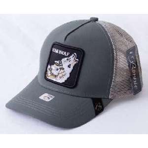 Casquette Kone Wolf Trucker en tissu maillé réglable unisexe décontractée printemps-été à 6 panneaux - Product Image 1