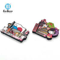 Autocollants magnétiques en bois multicouches à dôme époxy 3D Souvenir de voyage japonais parfait Aimant de réfrigérateur imprimé personnalisé de qualité supérieure