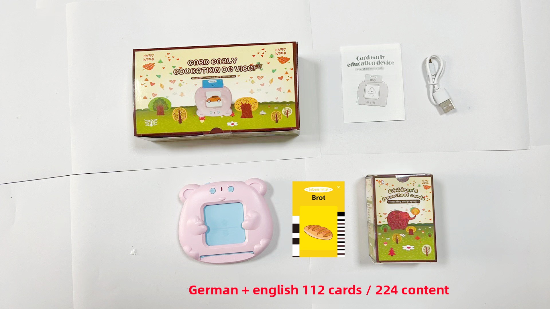 Bear Baby [Rose] 112 cartes (224 contenus) [Allemand +