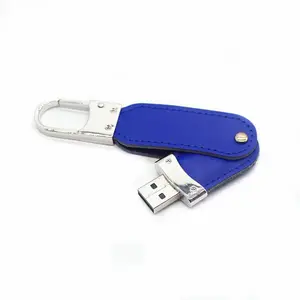 Döner deri çanta USB Flash sürücü 16GB U disk memory stick depolama