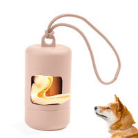 Distributeur de sacs à déjections canines réutilisables en plastique biodégradable avec logo personnalisé, simple et pratique