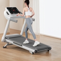 Tapis roulant électrique pliable de grande taille pour la maison, protection intelligente des genoux avec absorption des chocs, moteur 3,5 CV, inclinaison automatique, vitesse 10-15 km/h, salle de sport