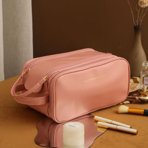 Custom Medium Capacity PU Leather Fashion Cartoon Travel Makeup Bag Sample Waterproof Storage with Zipper Closure - Product Image 2