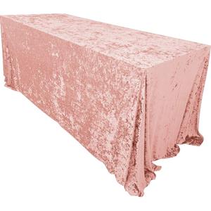 2025 nuevo diseño polvo Rosa terciopelo boda <span class=keywords><strong>mantel</strong></span> <span class=keywords><strong>Rectangular</strong></span> banquete <span class=keywords><strong>mantel</strong></span> <span class=keywords><strong>para</strong></span> restaurante Hotel elegante no tejido - Product Image 1