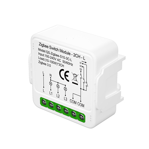 מודול מתג חכם <span class=keywords><strong>3</strong></span> כפתורים Zigbee <span class=keywords><strong>3</strong></span>.0 <span class=keywords><strong>Smart</strong></span> Life IP20 עם מעקף, עשוי אלומיניום וחומר PC, 240V, תואם לאלקסה ולגוגל הום - Product Image 3