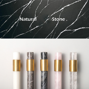 Ánh Sáng Sang Trọng Đơn Giản Đá Cẩm Thạch Tự Nhiên Đồng Thau Xử Lý Nhà Bếp Bắc Âu Cao Cấp Tủ Quần Áo Xử Lý - Product Image 2