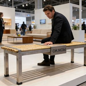Bamboo Patio Bench 1560*450*460MM Contemporary Eco-Friendly Outdoor Seating - Product Image 1