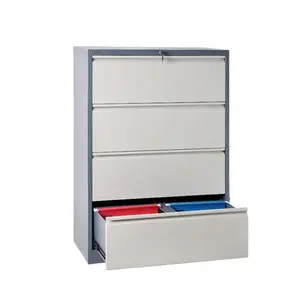 Lateral File Cabinet Manufacturer Vertical 2/3/4 Drawers Lateral Stainlesd Steel Filing Storage Cabinet