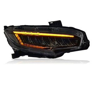 Adatto per 16-21 Honda 10 ° gruppo faro civico modificato luci di marcia diurna a <span class=keywords><strong>LED</strong></span> e indicatori di direzione fluenti - Product Image 2