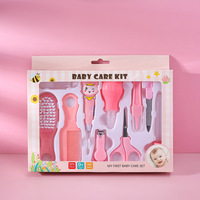 Cortaúñas para niños, fácil de usar, al mejor precio, 10 Uds., tijeras cuentagotas, peines, kit de cuidado de uñas de seguridad de alta calidad para bebés, regalo