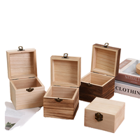 Boîte Cadeau Rectangulaire Noire Mate Haut de Gamme Faite à la Main en Bois avec Fermeture Métallique pour Emballage, Rangement et Décoration – Offre Spéciale