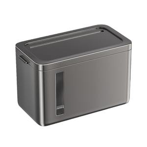 Boîte à mouchoirs de salle de bain Blue Vine, rectangulaire, étanche, à fixer au mur, sans perçage, support de rangement pour papier toilette - Product Image 1