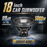 Subwoofer 31 FS de 18 pouces, 5000WRMS, Xmax 45mm, 99dB SPL, néodyme, double bobine de 4 pouces en cuivre et aluminium, pour compétitions auto et camion