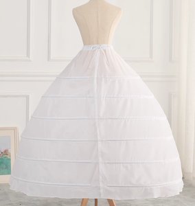 En stock, <span class=keywords><strong>sous</strong></span>-vêtements de mariée, jupe surdimensionnée, six anneaux en acier, accessoire de mariage cosplay, jupons - Product Image 4