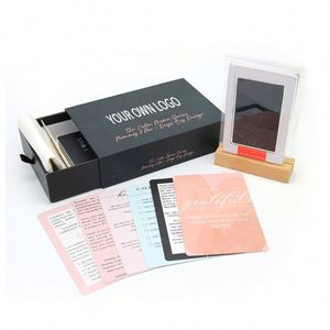<b>Personalise</b> Custom Luxury Affirmation Card Wooden Stand Motivational Positive Cards - Product Image 4