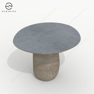 Losa de mesa de comedor de granito negro resistente al calor para uso en interiores y exteriores - Product Image 3