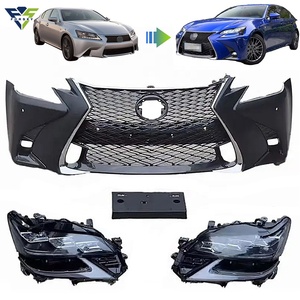 Gs250 Gs300 Gs350 Gs400 Gs450 2012-2015 à 2018 Avec 3 Oeil Phare Facelift Bodykit Pare-chocs Avant Grille Set - Product Image 1