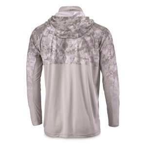 เสื้อตกปลาแขนยาวแบบสั่งทำพิเศษ ป้องกันรังสียูวี ระบายอากาศได้ดี แห้งเร็ว พร้อมฮู้ด - Product Image 4