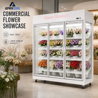 Réfrigérateur commercial à porte vitrée pour exposition florale, refroidisseur de fleurs pour fleuriste