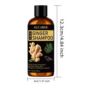 Kit de <span class=keywords><strong>Shampoing</strong></span> Croissance Capillaire 100 ml Kératine Gingembre pour Chute de <span class=keywords><strong>Cheveux</strong></span>, <span class=keywords><strong>Cheveux</strong></span> <span class=keywords><strong>Gras</strong></span> et Bouclés, Aromathérapie et Ingrédients Naturels - Product Image 3