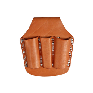 Porte-outils en cuir durable à trois poches pour électricien <span class=keywords><strong>de</strong></span> <span class=keywords><strong>chantier</strong></span>, outil <span class=keywords><strong>de</strong></span> marteau OEM - Product Image 2