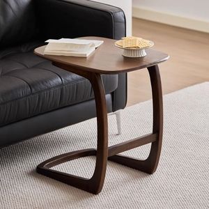 Mesa de Centro Pequeña Moderna de Madera Maciza Multiusos, Mesa Auxiliar Extraíble para Sofá/Mesa de Esquina, Muebles para Sala de Estar Pequeña - Product Image 1
