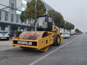 Original <b>Used</b> Caterpillar CS 683E Vibratory Compactor Reliable Second Hand CAT CS683E Single Drum <b>Road</b> <b>Roller</b> In Stock - Product Image 6
