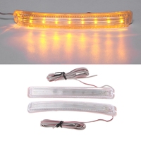 Lampe de signalisation de voiture universelle 9 LED ambre miroir de porte latérale clignotant doux lumières de voiture
