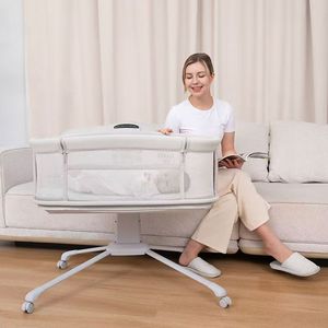 เปลไกวไฟฟ้าลดราคาพิเศษ พร้อมเสียงเพลงกล่อมเด็กและตัวตั้งเวลา ปรับความเร็วได้ เหมาะสำหรับเด็กแรกเกิด 0-6 เดือน - Product Image 3