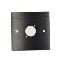 Plaque murale XLR 86 mm de type D à 1 port avec écrou de fixation, plaque murale XLR unidirectionnelle noire, façade en aluminium, plaque de prise 1 position
