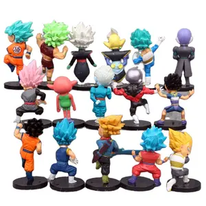 7.5 cm Mini Figurines Ensemble Jouet Sai yan Goku Super Saiya dbz Anime Ball Jouet Carton