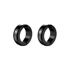 Boucles d'oreilles clipsables en acier inoxydable plaqué or 18 carats, style punk rock, bijoux hip hop délicats - Product Image 5