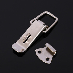 Boucle à bec de canard en acier inoxydable, loquet robuste en acier Q235 pour sac, boîte à outils, caisse en bois - Product Image 1
