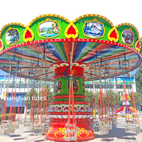 Nouvelle Conception - Manège Chaise Volante 36 Places - Produits en Fibre de Verre et Métal pour Parc d'Attractions Extérieur