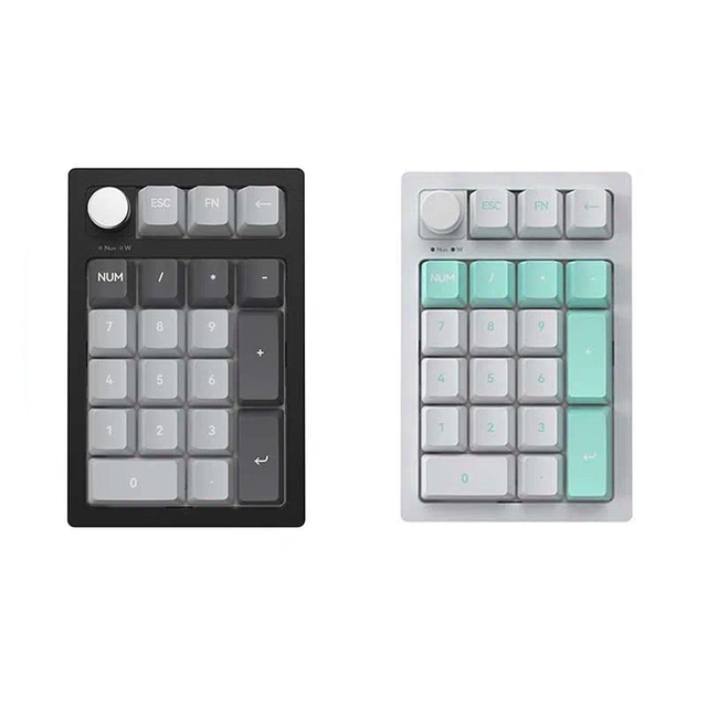 New Feker JJK21 Mini Numeric Keyboard Three Mode 20 Keys Mechanical Keyboard Numpad Keypad