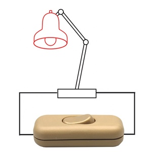 2A 250V AC Golden Inline Rocker Switch DPST <strong>On</strong>-Off Control Lamp Switch with 6A Max. Current <strong>Push</strong> <strong>Button</strong> <strong>on</strong> for Lamp - Product Image 5
