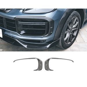 Modification de voiture 2018-2023, pare-chocs avant, calandre en fibre de carbone, cadre des feux de jour pour Cayenne Turbo - Product Image 1