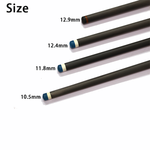 Taco de Billar de Fibra de Carbono T700, Punta Pro Taper, Ultra Baja Deflexión, Unión de Acero Inoxidable, 735 mm, 3.8-4.0 oz, Punta Arcoíris - Product Image 6