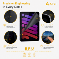 Film hydrogel mat EPU pour iPad Pro Air Mini, protection d'écran anti-reflet, auto-réparateur, film d'écriture effet papier