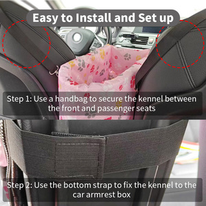 Cama de asiento elevador de coche para perro con consola central portátil de gran venta - Product Image 6