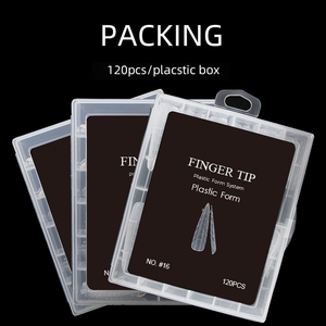 Formas Duales Cuadradas Transparentes para Uñas, con Logotipo Personalizado, Tamaño Grande, para Extensión Rápida con Gel Acrílico - Product Image 6