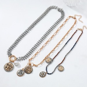Collier pendentif multicouche en perles, motif arbre à monnaie et fleur, collection automne 2025 Fashion <span class=keywords><strong>ZAA</strong></span> - Product Image 1
