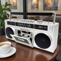 RETRO FORTUEN - Reproductor de Casetes Portátil con Precio de Mayoreo, Reproductor de MP3, Radio AM/FM, CD Boombox, Ranura USB y SD