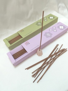 Ensemble de bâtonnets d'encens en bois naturel japonais avec support en pierre, décoration de maison de luxe, bâtonnets d'encens aromatiques écologiques pour toutes les saisons - Product Image 6