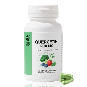 Fitosoma Dihidratado, Extracto Natural de Sophora Japonica, 98% Quercetina, Suplemento Dietético Orgánico, Apoyo Energético, Cápsulas Deshidratadas - Product Image 1