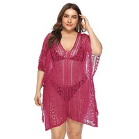 Kant Mesh Haak Hollow Out Tassel Beach Cover Up Jurk See Through Bikini Cover Up Pareo En Sarong Met 14 kleuren