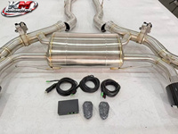Système d'échappement cat-back à soupapes et tube intermédiaire à longueur égale pour F97/F98 X3M X4M S58 - Équilibre sonore amélioré SS304 1,5 mm