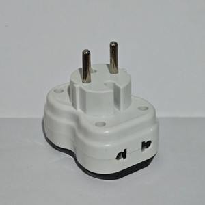 Adaptador de enchufe estándar europeo WZ con luz indicadora para uso doméstico y de viaje, material ABS, puerto AC - Product Image 4